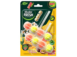 Блок для унитаза Master Fresh  2*50гр.подв.Тропик