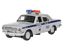 Машина металлическая 2401-12POL-SR ГАЗ-2401 "ВОЛГА" Gjkbwbz 12 см свет, звук