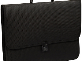 Портфель пласт. OfficeSpace 269211 2 отделения, А4+, 370*280*120мм, на замке, черный