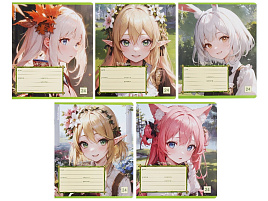 Тетрадь 24л. клетка Erich Krause 60578 Эльфы Аниме