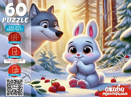 Пазл 60эл. Зайка Беленький П60-3531