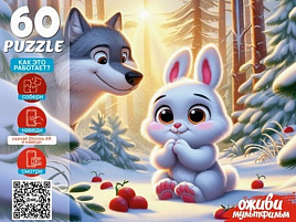 Пазл 60эл. Зайка Беленький П60-3531