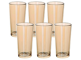 Набор стаканов 1256/05/5495 Золотистый мед 6шт 250мл