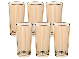 Набор стаканов 6шт 1256/05/5495 Золотистый мед 250мл