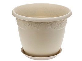 Кашпо цветочное 10л Рябина М3058 Латте с/п