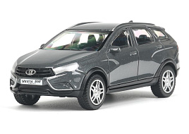 Машина металлическая VESTA-CROSS-11-GY LADA VESTA SW CROSS 10,5 см, инерц, темно-серый, кор.