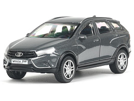 Машина металлическая VESTA-CROSS-11-GY LADA VESTA SW CROSS 10,5 см, инерц, темно-серый, кор.