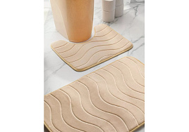 Коврик для ванной и туалета 50*80 бежевый Y4-9967/505889