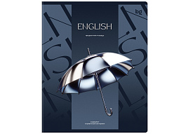 Тетрадь Английский язык 48л. ТП5ск48_к_вл 63926 "Темное стекло", конгрев, твин-лак, 70г/м2