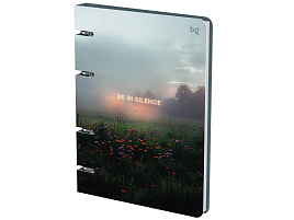 Тетрадь на кольцах 120л. ТК5к120_лс 57856 "Silence", картон, soft-touch ламинация