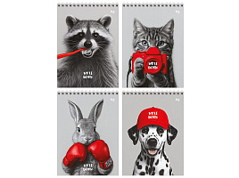 Блокнот 80л. BG Б5гр80 06549 А5 на гребне "Россия", твердая подложка