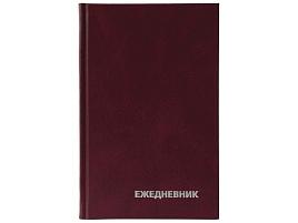 Ежедневник А6 BG ЕН-БВ_59621 бумвинил, бордовый