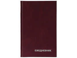 Ежедневник А6 BG ЕН-БВ_59621 бумвинил, бордовый
