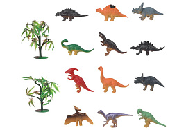 Набор животных ZY1618540-R Динозавры 12шт