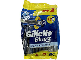 Станок для бритья Gillette BLUE3 6+2шт.Slalom Comfort одноразовые