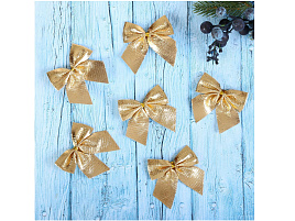 Бант на елку Золото 12шт 700850