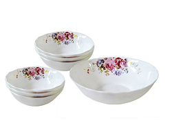 Набор салатников керамика 7пр 7PCS A9-19010-1/6300 Анабель