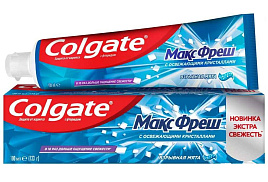 Зубная паста Колгейт 150мл Max Fresh Взрывная мята(С/Р)