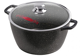 Кастрюля литой алюминий 7л к283аг/9173 Горница гранит с/кр