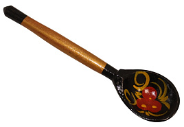 Ложка дерево чайная Хохлома 978