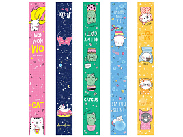 Закладки магнит. д/книг ArtSpace 339179  "Candy cat", 25*195мм, блестки