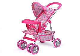 Коляска для кукол 9304BW-T Со столиком, тентом, корзиной