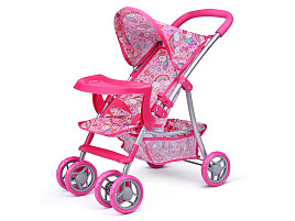 Коляска для кукол 9304BW-T Со столиком, тентом, корзиной