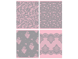 Тетрадь 48л.  Т5ск48_лм_вл 12269 "Кружева", матовая ламинация, выб. лак