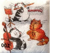 Салфетки 100л. Гармония цвета Коты