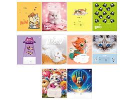 Тетрадь 12л. клетка  Т5ск12 61459 "Кошечки"