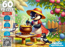 Пазл 60эл. Сорока Белобока П60-3536