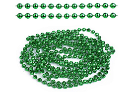 Бусы новогодние S2664 зеленые 2,7м