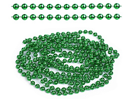 Бусы новогодние S2664 зеленые 2,7м