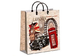 Упаковочная сумочка ПР2327Лн Лондон мягкий пластик