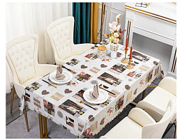 Клеенка столовая Silvano 1,4*20м ПВХ Metalic на нетк. основе LM-7105A/5728