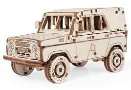 Конструктор деревянный 0185 Внедорожник Алькор 3D