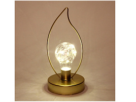 Светильник настольный 196-0675 Пламя на батарейках