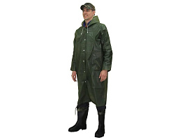 Плащ дождевик на кнопках EVA зеленый 6461