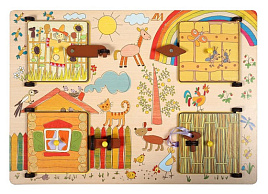 Логическая игрушка ДИ032 Ферма замочки