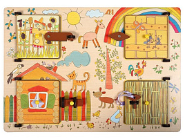 Логическая игрушка ДИ032 Ферма замочки