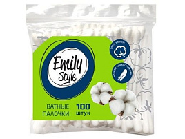 Ватные палочки Emily Stule 100шт полиэт.