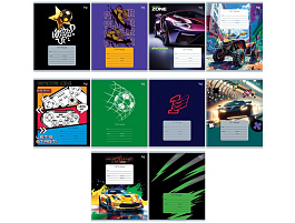 Тетрадь 18л. клетка  Т5ск18 47276 "Mix-10. Мальчики", эконом