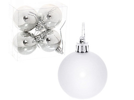 Шар 5см 183-848 глянец серебро 1шт