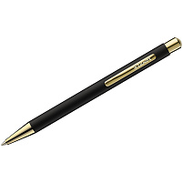 Ручка Luxor 8236 "Nova" синяя, 1,0мм, корпус черный/золото, кнопочный механизм