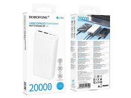 Аккумулятор внешний BOROFONE BJ78A 20000 mAh 2USB белый