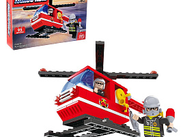 Конструктор Брик 5164173 Пожарный вертолет 95дет.