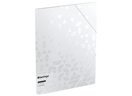 Папка на резинках Berlingo FB4_A4397 "DoubleWhite" А4, 600мкм, белая