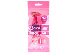 Станок для бритья Docland Rose Regular женский 2 лезвия 4 штуки с увлажняющей полоской