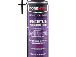 Очиститель от монтажной пены Donewell 650мл 2405