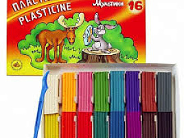 Пластилин 16цв. Мультики 280027 320гр. со стеком